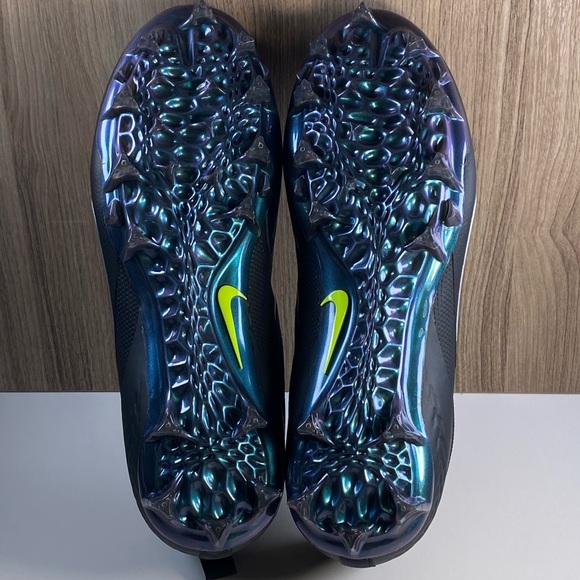 Nike Alpha Huarache 8 Pro Lax Lacrosse Black Cleats CW4439-005 Men’s Size 8 - Picture 8 of 10